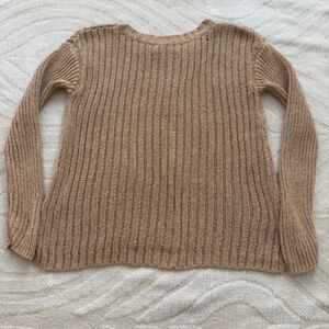 Alice+Olivia Knit Sweater Ribbed Crewneck Minimalist, see measurements for size.